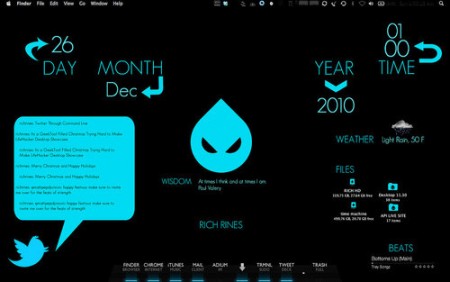 Featured Desktop : The Black and Blue Mac Desktop