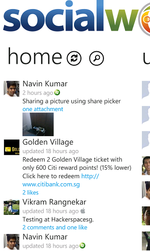 socialwok Windows Phone 7 App For Free