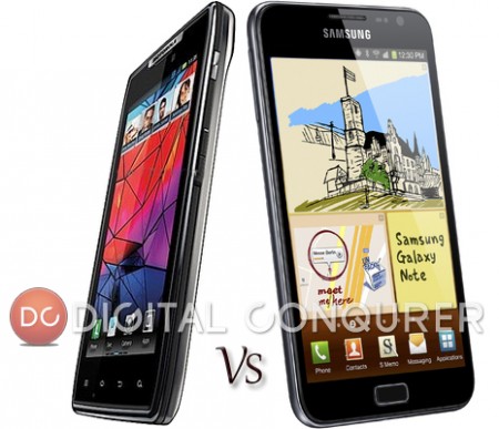 Motorola Razr Vs Samsung Galaxy Note