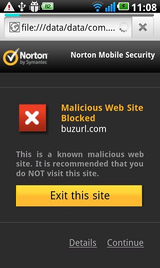 Web Protection- Norton Mobile Security