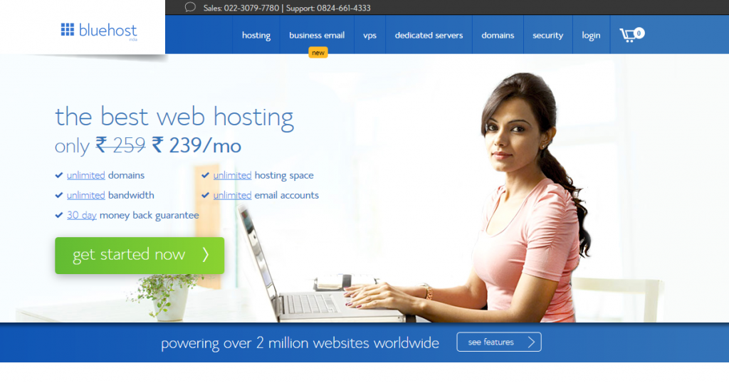 bluehost-hosting-india