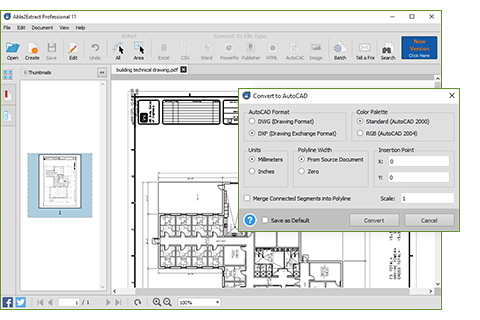 CAD to PDF Scanner Editor