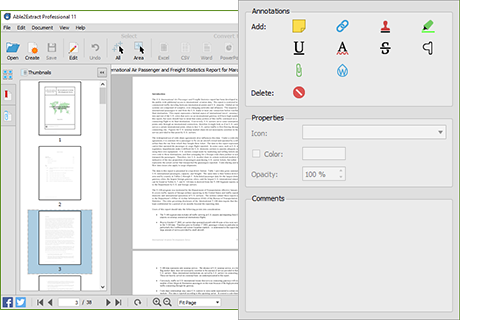Annotate PDF Files - Able2Extract Professional 11