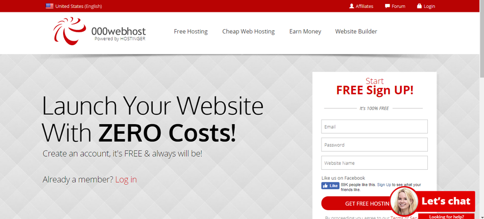 000webhost free web hosting