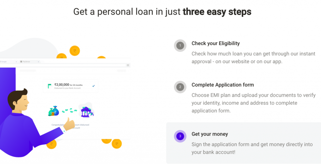 paysense 3 step educational loan