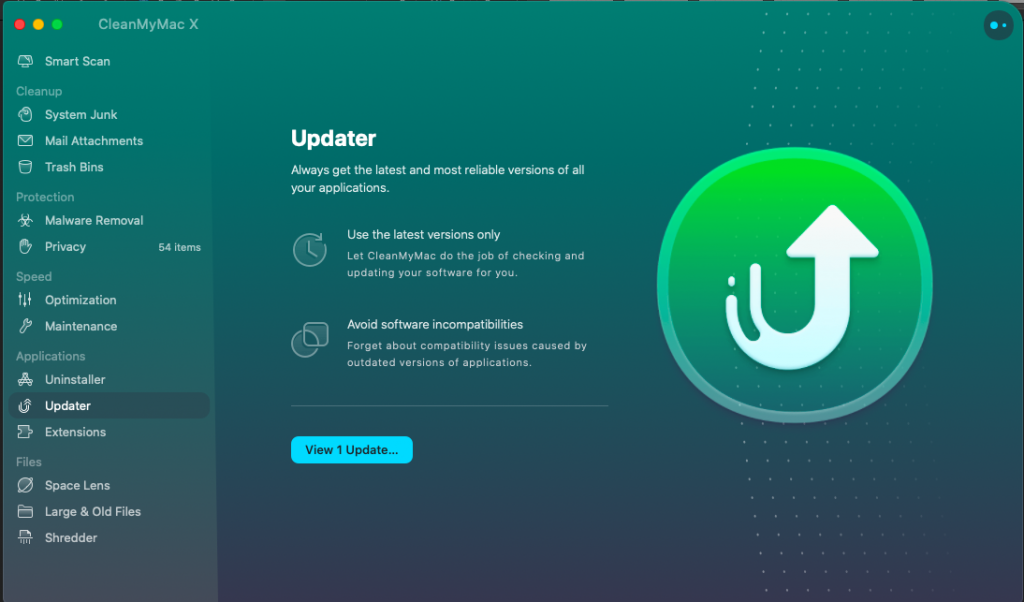 CleanMyMacX Updater for Mac OS Catalina