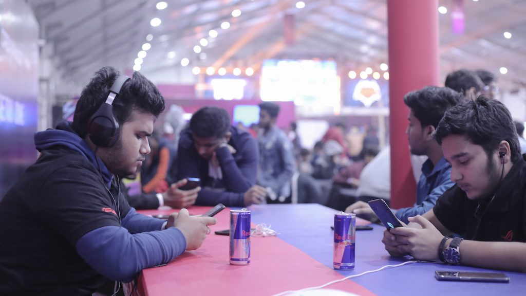 Participants competing to be crowned the best Clash Royale player at Red...