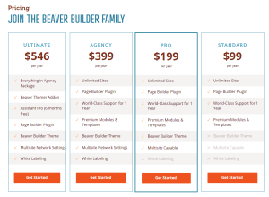 Beaver Builder WP Page Builder Pricing