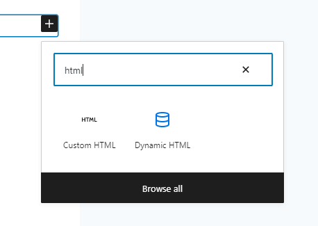 Adding Custom HTML block for iFrame in WordPress
