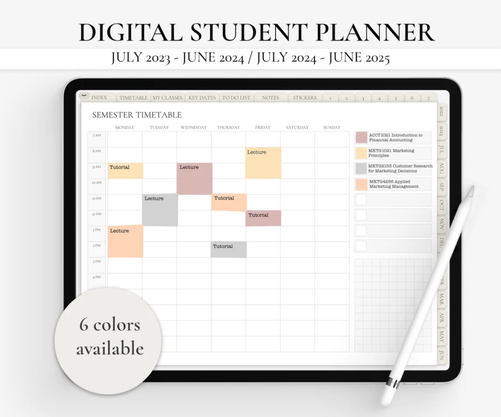 goodnotes homework template