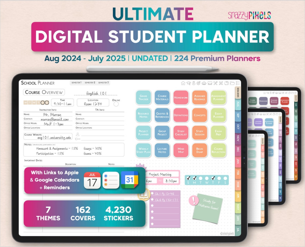 goodnotes homework template