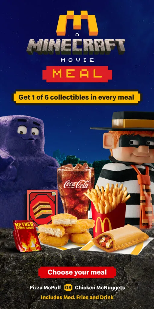 McDonald's India Partners with Warner Bros for Minecraft Movie Meal - Minecraft
